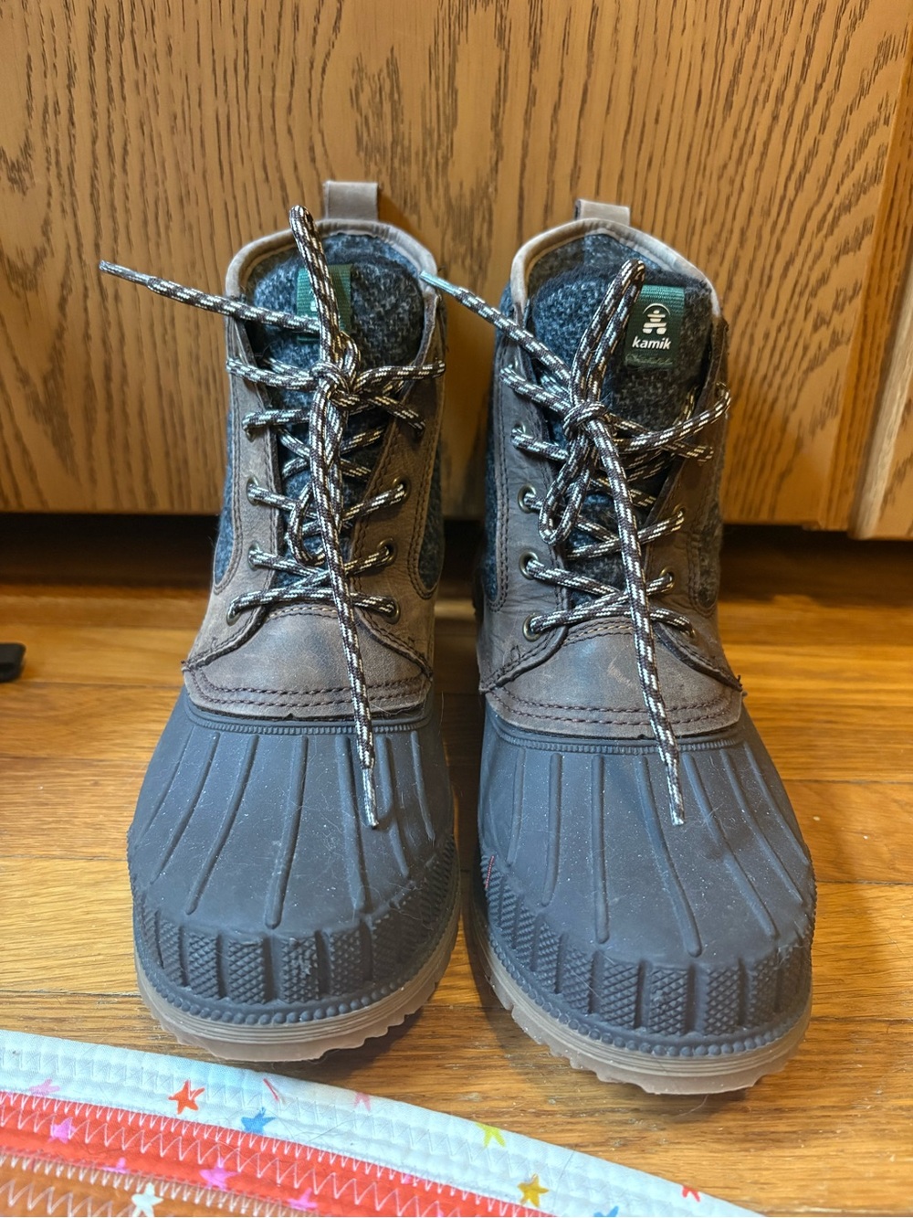 Kamik Brown and Black Waterproof Winter Boots